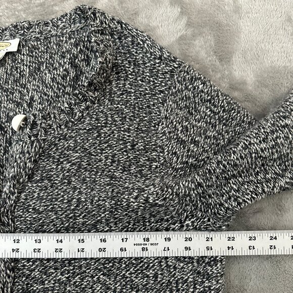 Talbots Sweater Cardigan 1X 1XL Gray Lambswool Angora Cashmere Buttons - Picture 5 of 6